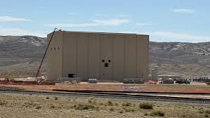 Test and Fill Facility with exterior enclosure complete against the Wyoming hills
