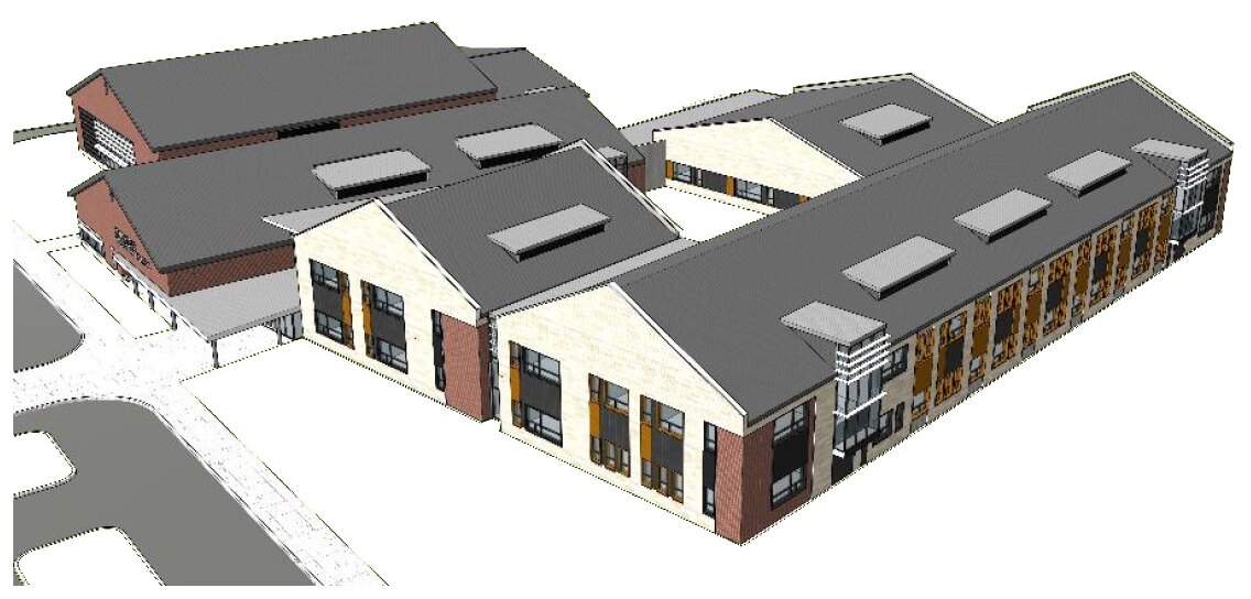 3D model of the existing elementary school